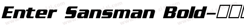Enter Sansman Bold字体转换